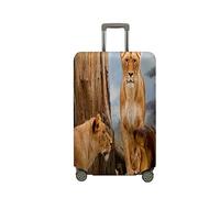 Mateju Cubierta de Equipaje, Funda Maleta 18-32 Pulgadas, Lion de Forêt 3D Funda de Maleta con Cremallera, Lavable Cubierta de Equipaje Protectora para la Mayoría de Equipaje (Árbol,L)