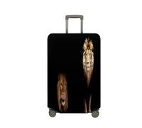 Mateju Cubierta de Equipaje, Funda Maleta 18-32 Pulgadas, Lion de Forêt 3D Funda de Maleta con Cremallera, Lavable Cubierta de Equipaje Protectora para la Mayoría de Equipaje (León,M)