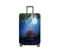 Mateju Cubierta de Equipaje, Funda Maleta, Situación Ecológica 3D Funda de Maleta con Cremallera, Lavable Cubierta de Equipaje Protectora para 18-32 Pulgadas (Tachibanako 9,S)