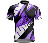 Mateju Diseño de Bloques de Color Maillot Ciclismo Hombre | Manga Corta Transpirable para Ciclismo de Carretera y MTB Camiseta Bici con Bolsillo Cremallera