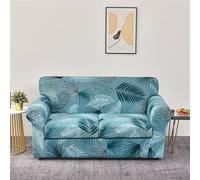 Mateju Funda Sofa, Estampado Floral Funda Sofa 3/2/1 Plazas, Fundas Sofa con Fundas Cojines de Asiento Separados, Fundas de Sofa Ajustables, Fundas Sofa Elasticas Antideslizante (2 Plaza,Azul)