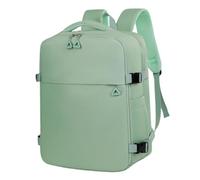 Mateju Mochila de Cabina Avion, Maleta de Cabina Mochila Equipaje de Mano Avion Debajo del Asiento Bolsa de Viaje Oxford Resistente a Salpicaduras para Trabajo Negocios (Verde Claro,40x30x19cm)