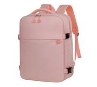 Mateju Mochila de Cabina Avion, Maleta de Cabina Mochila Equipaje de Mano Avion Debajo del Asiento Bolsa de Viaje Oxford Resistente a Salpicaduras para Trabajo Negocios (Rosa,40x30x19cm)