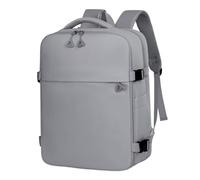 Mateju Mochila de Cabina Avion, Maleta de Cabina Mochila Equipaje de Mano Avion Debajo del Asiento Bolsa de Viaje Oxford Resistente a Salpicaduras para Trabajo Negocios (Gris,40x30x19cm)