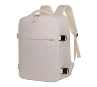 Mateju Mochila de Cabina Avion, Maleta de Cabina Mochila Equipaje de Mano Avion Debajo del Asiento Bolsa de Viaje Oxford Resistente a Salpicaduras para Trabajo Negocios (Blanco lechoso,40x30x19cm)