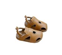 Mateju Sandalias Chico Verano con Punta Abierta, Sandalias Barefoot Niños, Zapatos Ligero Cómodo Zapatillas para Playa, Caminary Uso Diario (Marrón,30)