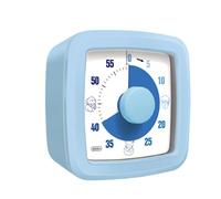 Mateju Temporizador Niños, 60 Minutos Temporizador Visual de Cuenta Regresiva para Cocina Aula Oficina, Pomodoro Timer Herramienta De Gestión de Tiempo Silencioso (Azul 1,One Size)