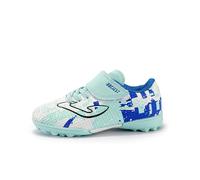 Mateju TF Botas de Fútbol para Niños Adolescentes, Zapatos de Fútbol Antideslizante Cesped Artificial Zapatillas Deportivas Gancho y Lazo Transpirable Zapatillas de Fútbol 6 Colores y Tamaños