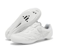 Mateju Zapatillas Ciclismo Carretera Hombre Mujer, 36-47 EU Zapatillas Bicicleta Carretera Hombre con Calas Respirables Antideslizantes para Deportes al Aire Libre (A19 Blanco,37)