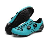 Mateju Zapatillas Ciclismo Carretera Hombre Mujer, 36-47 EU Zapatillas Bicicleta Carretera Hombre con Calas Respirables Antideslizantes para Deportes al Aire Libre (R2021 Turquesa,41)