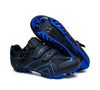 Mateju Zapatillas Ciclismo MTB Hombre Mujer, 36-47 EU Zapatillas Bicicleta de Montaña Hombre con Calas Respirables Antideslizantes para Deportes al Aire Libre (568 Azul,42)