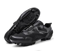 Mateju Zapatillas Ciclismo MTB Hombre Mujer, 36-47 EU Zapatillas Bicicleta de Montaña Hombre con Calas Respirables Antideslizantes para Deportes al Aire Libre (QT06 Negro,38)