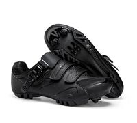 Mateju Zapatillas Ciclismo MTB Hombre Mujer, 36-47 EU Zapatillas Bicicleta de Montaña Hombre con Calas Respirables Antideslizantes para Deportes al Aire Libre (568 Negro,37)