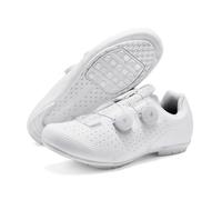 Mateju Zapatillas Ciclismo Sin Calas Hombre Mujer, 36-47 EU Zapatillas de Ciclismo Suela de Goma Hombre Respirables Antideslizantes para Deportes al Aire Libre (A7 Blanco,39)