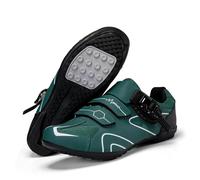 Mateju Zapatillas Ciclismo Sin Calas Hombre Mujer, 36-47 EU Zapatillas de Ciclismo Suela de Goma Hombre Respirables Antideslizantes para Deportes al Aire Libre (568 Verde Oscuro,45)