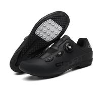 Mateju Zapatillas Ciclismo Sin Calas Hombre Mujer, 36-47 EU Zapatillas de Ciclismo Suela de Goma Hombre Respirables Antideslizantes para Deportes al Aire Libre (47,L90 Negro)