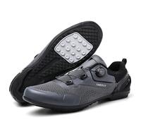 Mateju Zapatillas Ciclismo Sin Calas Hombre Mujer, 36-47 EU Zapatillas de Ciclismo Suela de Goma Hombre Respirables Antideslizantes para Deportes al Aire Libre (QT06 Gris,38)