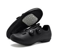 Mateju Zapatillas Ciclismo Sin Calas Hombre Mujer, 36-47 EU Zapatillas de Ciclismo Suela de Goma Hombre Respirables Antideslizantes para Deportes al Aire Libre (A7 Negro,39)