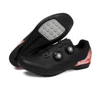 Mateju Zapatillas Ciclismo Sin Calas Hombre Mujer, 36-47 EU Zapatillas de Ciclismo Suela de Goma Hombre Respirables Antideslizantes para Deportes al Aire Libre (38,Negro)