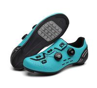 Mateju Zapatillas Ciclismo Sin Calas Hombre Mujer, 36-47 EU Zapatillas de Ciclismo Suela de Goma Hombre Respirables Antideslizantes para Deportes al Aire Libre (T2021 Turquesa,43)