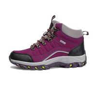 Mateju Zapatillas de Senderismo Hombre Mujer, Botas de Senderismo Verano Hombre Mujer Antideslizantes Ligeras Calzado de Montaña para Outdoor Montaña Camping (3338 Morado,36)