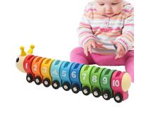Matemáticas Caterpillar, contando Caterpillar - Desarrollo de Juguetes matemáticos educativos cognitivos,Tren de Rueda Colorido, Juego de reconocimiento de Color para la educación Escolar, enseñanza