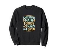 Matemáticas Cristianas Una Cruz Tres Clavos Cuatro Dados Sudadera