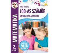 Matemáticas del 1 al 100 - libro de ejercicios escolar con pegatinas - en húngaro
