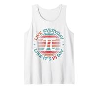 Matemáticas Divertidas Día De Pi Vive Cada Día como Si Fuera Camiseta sin Mangas