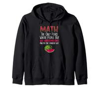 Matemáticas donde la gente compra 66 sandías y no es de extrañar Sudadera con Capucha