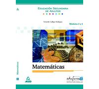 Matemáticas. Educación secundaria de adultos. Módulos 3 y 4.