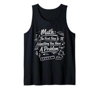 Matemáticas El Primer Paso es admitir Que Tienes un Problema Broma Camiseta sin Mangas