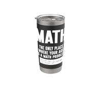 Matemáticas El único lugar donde tu edad es un problema matemático Vaso térmico de acero inoxidable de doble pared
