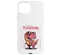 Matemáticas Estrella de Rock, niñas, Trex Rosa, Dinosaurios números de Dinosaurio Carcasa para iPhone 15 Plus