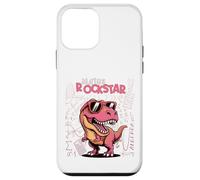 Matemáticas Estrella de Rock, niñas, Trex Rosa, Dinosaurios números de Dinosaurio Carcasa para iPhone 12 Mini