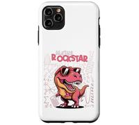 Matemáticas Estrella de Rock, niñas, Trex Rosa, Dinosaurios números de Dinosaurio Carcasa para iPhone 11 Pro MAX