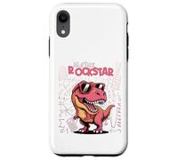 Matemáticas Estrella de Rock, niñas, Trex Rosa, Dinosaurios números de Dinosaurio Carcasa para iPhone XR