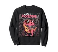 Matemáticas Estrella de Rock, niñas, Trex Rosa, Dinosaurios números de Dinosaurio Sudadera
