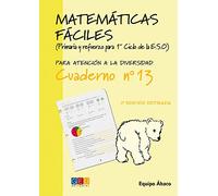 Matemáticas fáciles 13 / Editorial GEU / 4º Primaria / Mejora la resolución de ejercicios matemáticos / Recomendado como apoyo / Actividades sencillas (MATEMATICAS FACILES)