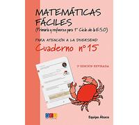Matemáticas fáciles 15 / Editorial GEU / 5º Primaria / Mejora la resolución de ejercicios matemáticos / Recomendado como apoyo / Actividades sencillas (SIN COLECCION)