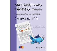 Matemáticas fáciles 4 / Editorial GEU / 2º Primaria / Mejora la resolución de ejercicios matemáticos / Recomendado como apoyo / Actividades sencillas (SIN COLECCION)