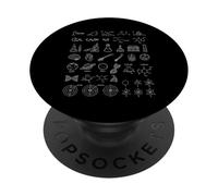 Matemáticas Física Astronomía Biología Química Ciencias Doodle PopSockets PopGrip Adhesivo