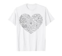 Matemáticas Física Biología Química Ciencias Astronomía Corazón Camiseta