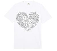 Matemáticas Física Biología Química Ciencias Astronomía Corazón Comfort Colors Adult Heavyweight T-Shirt