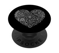 Matemáticas Física Biología Química Ciencias Astronomía Corazón PopSockets PopGrip Adhesivo