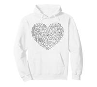 Matemáticas Física Biología Química Ciencias Astronomía Corazón Sudadera con Capucha