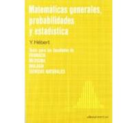 Matematicas Generales Probabilidades Y Estadisticas