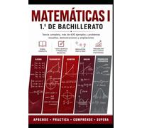 Matemáticas I. 1.º de Bachillerato: Teoría completa, más de 600 ejemplos y problemas resueltos, demostraciones, ampliaciones y preparación para cursos ... y Matemáticas para ESO y Bachillerato)