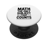Matemáticas La única Materia Que Cuenta Profesor Divertido PopSockets PopGrip Adhesivo