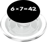 Matemáticas Meme 6 7 es 42 Vida El Universo Todo Maestro PopSockets PopGrip para MagSafe